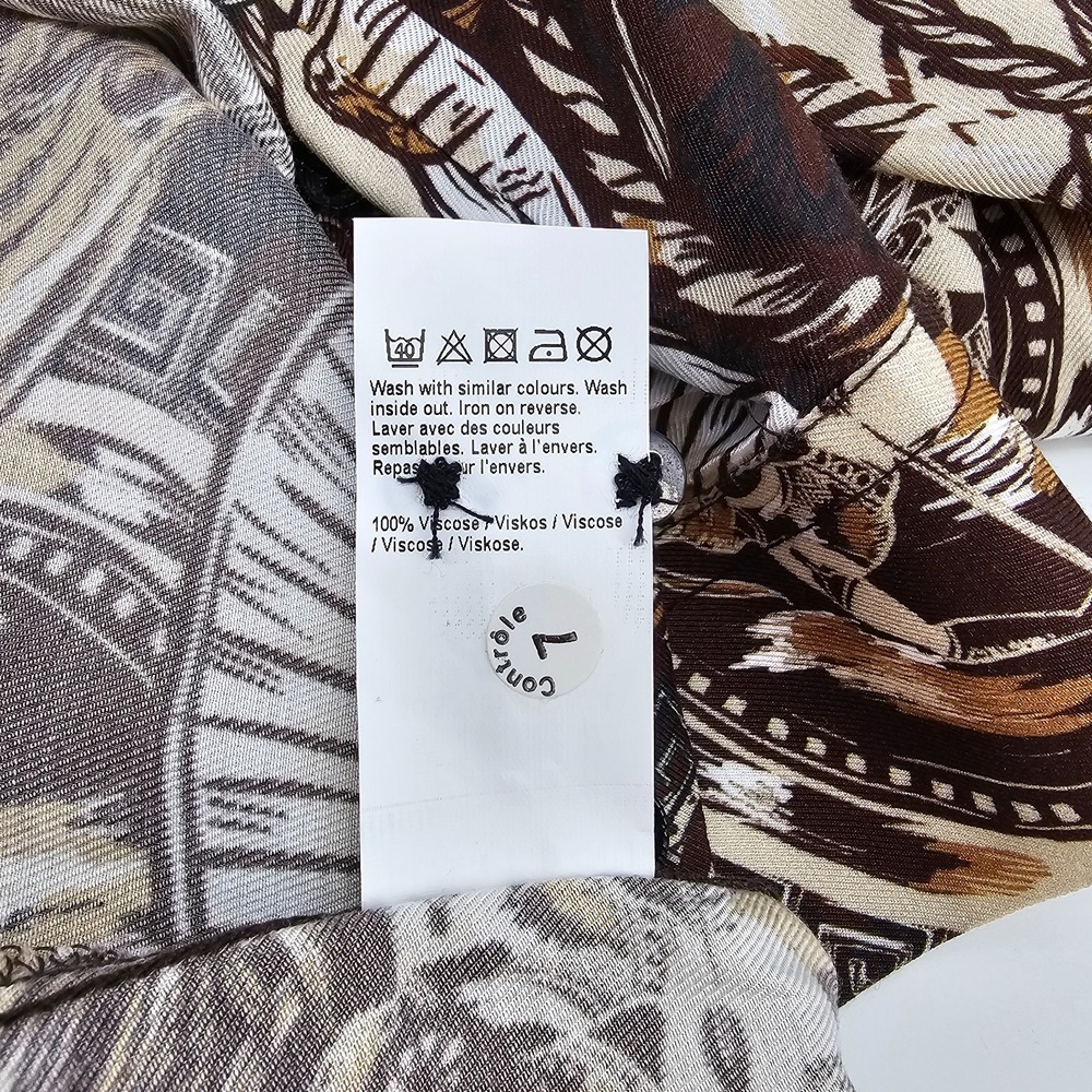 NWT Men's River Island Button Down Shirt Rome Themed Chariots Horses Size XL - Picture 8 of 9
